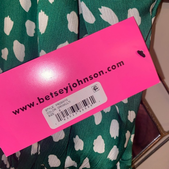 Betsey Johnson Green Dots Dress SIZE 6 - Picture 4 of 12